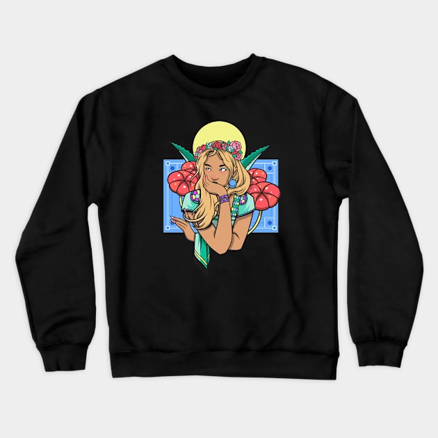 Maria Crewneck Sweatshirt by sergiosaucedo